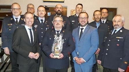 Ehrungen bei der Feuerwehr Meeder  Foto: Karin Günther