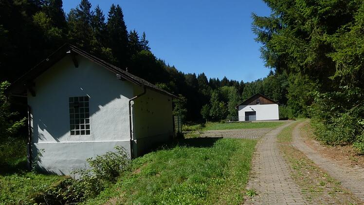 Das Wasserwerk mit dem Turbinenhaus (l.) und Pumpenhaus Foto: Paul Pöhlmann