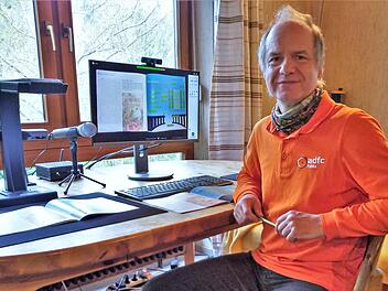 André Pfister, Leiter der MS-Selbsthilfegruppe, ist Moderator beim Online-Gedächtnistraining.  Foto: Sonja Pfister