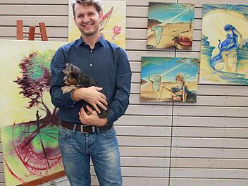 Ladislav Scepanek zeigte Unter anderem surrealistische Bilder.