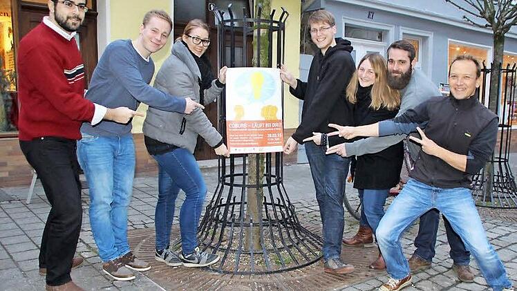 Sie werben mit Engagement für die Ideenwerkstatt (von links):  Mehmet Karyelioglu, Julian Unewisse, Sarah Pachsteffl, Jan Otto, Elisabeth Blechschmidt, Gordon Bohley und Uli Schmerbeck.  Foto: Helke Renner
