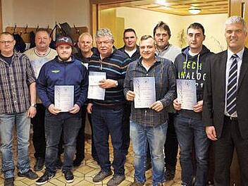 Diese Mitglieder halten dem Sportfischereiverein Rennsteig bis zu 30 Jahre lang die Treue.