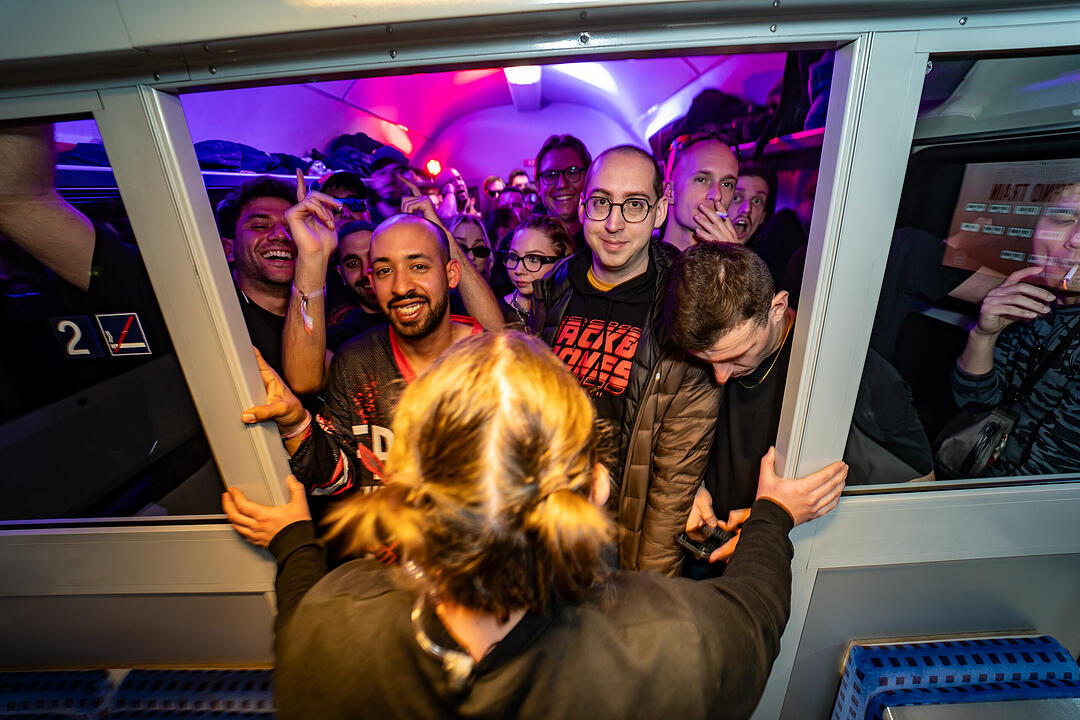 Die beste Party im Zug!