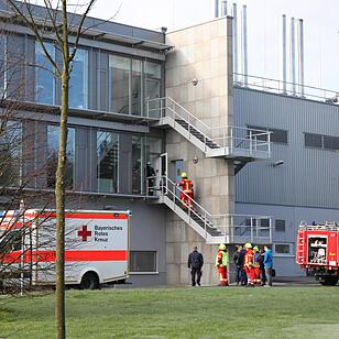 Feuerwehreinsatz bei Firma in Helmbrechts