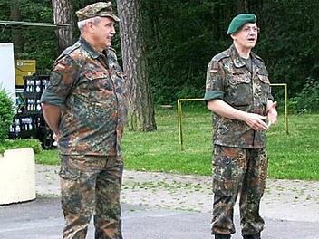 Friedwart Lender (l.) und Norbert Rauch bei einer Übung Foto: privat