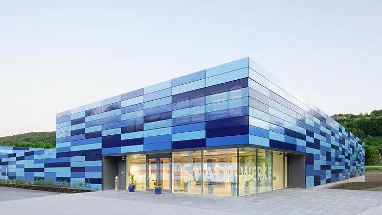 Stadtwerke Kulmbach, Neubau mit Verwaltung, Werkstatt und Lager. Architektur: H2M Architekten, Kulmbach. Besichtigung: Samstag von 13 bis 15 Uhr, Hofer Straße 14. Foto: Ralf Dieter Bischoff
