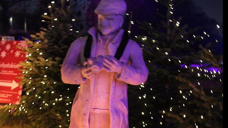 Der Betonmann bekommt keine kalte Füße.