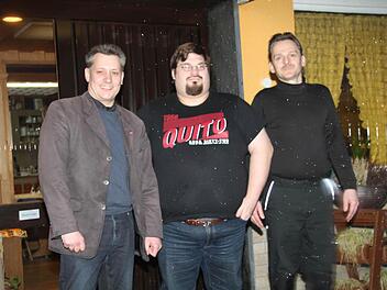 Sie sind die Kandidaten, die auf Stimmkreisebene ins Wahljahr 2013 gehen (von links): Marko Müller als Bundestagskandidat, Stefan Malm für den Bezirkstag und Jens Uwe Frosch für den Landtag.