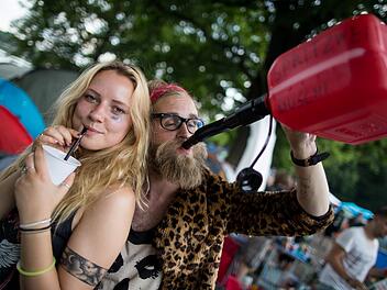 Unsere Facebook-User haben uns verraten, was jeder Besucher von Rock im Park 2019 gemacht haben muss. Foto: Daniel Karmann/dpa