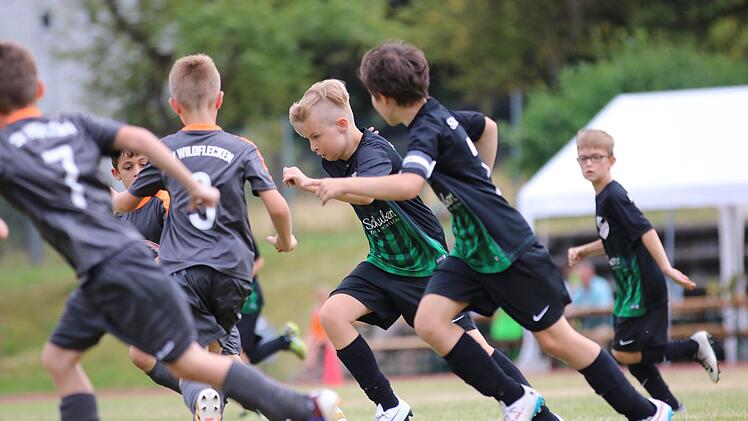 Schnappschüsse vom U11-Turnier beim SV Wildflecken. Foto: Fabio Mathea