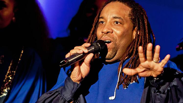 Gefeiertes Gastspiel: "The Best of Black Gospel" in der Heilig-Kreuz-Kirche Coburg.Foto: Jochen Berger