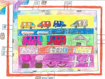 Der Heißluftballon, der ICE, das Handy, der Schulbus, der Tretroller oder das Auto: Fast alle Dinge, die Mobilität ausdrücken hat Ines Schrempf aus der vierten Klasse der Grundschule Ebern in ihren Beitrag zum Wettbewerb "jugend creativ" gepackt.