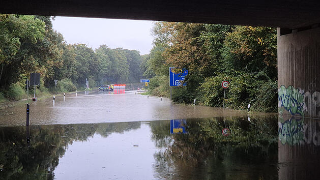 Starkregen in Nordrhein-Westfalen