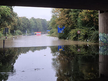 Starkregen in Nordrhein-Westfalen