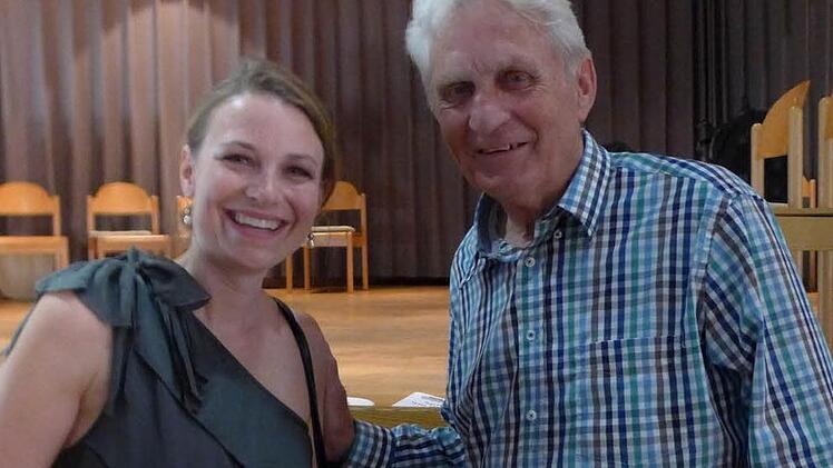 Nina Romy Dörfler aus Bamberg und Walter Dold.Foto: Sabine Meißner