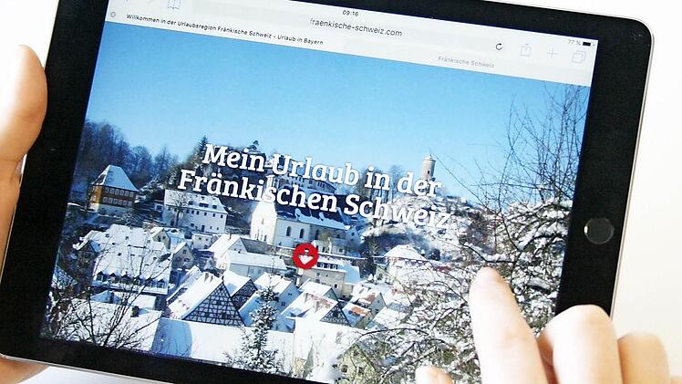 Beim neuen Design der Homepage der Tourismuszentrale Fränkische Schweiz sollen möglichst alle Sinne angesprochen werden.  Foto: Tourismuszentrale