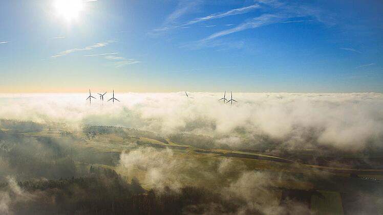 Der Görauer Anger mit seinen Windkraftanlagen. Foto: Ingo Bäuerlein