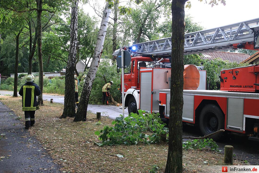 Massive Schäden nach Sturm in Bamberg