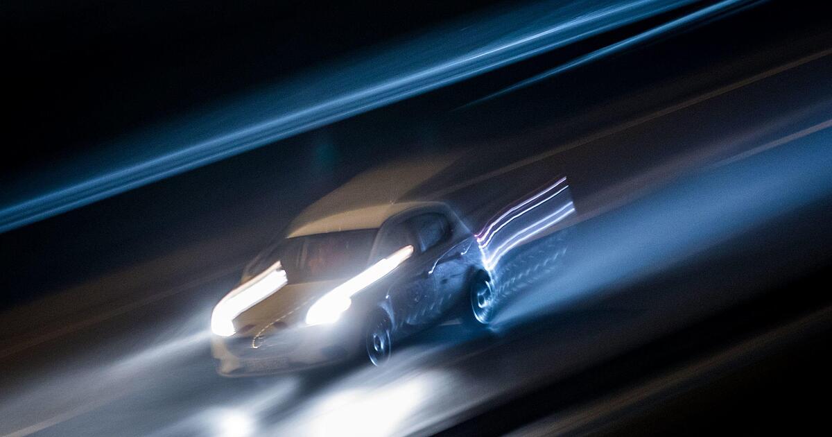 Long chase on the A70 in the Bamberg district - | then there's a crash