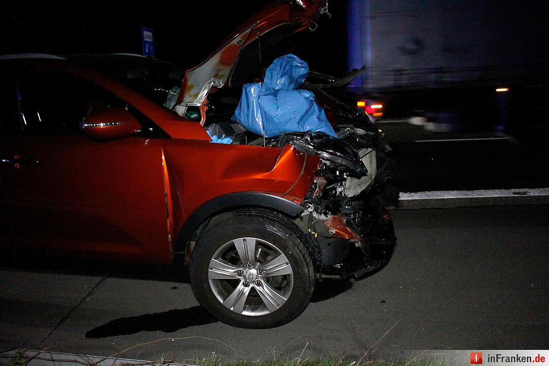Schwerer Unfall auf A3 bei Gremsdorf