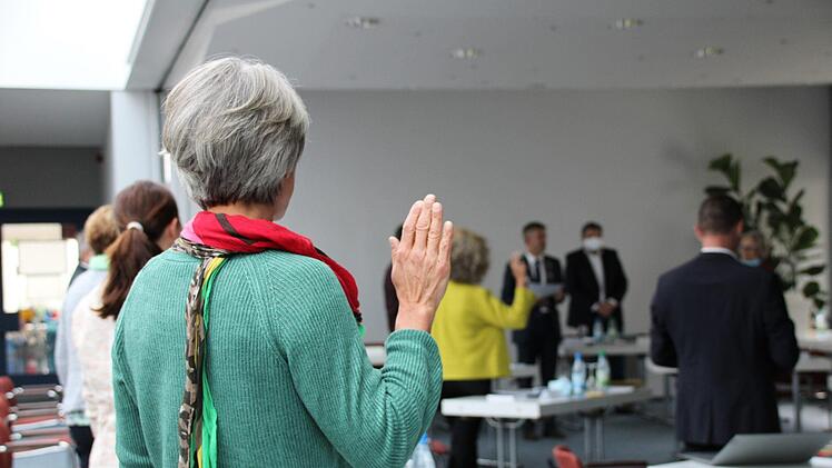 Zwölf neue Stadträte wurden am 12. Mai 2020 in Bad Brückenau vereidigt. Foto: Ulrike Müller