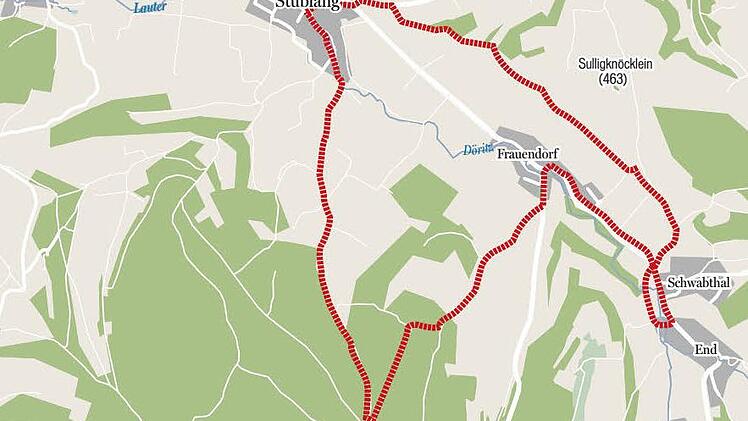 Der Brauereiwanderweg 4, den Reinhold Müller betreut.