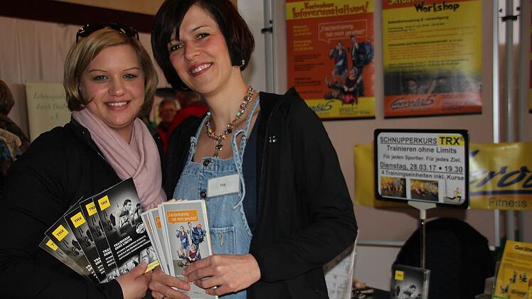 Katrin und Piavon von CaerobicsFitnessstudio. Foto: Veronika Schadeck