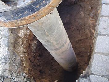 Der Rüssel des Saugbaggers. Foto: Marco Meißner