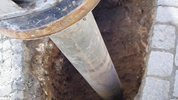 Der Rüssel des Saugbaggers. Foto: Marco Meißner