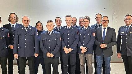 Unser Bild zeigt den frisch gewählten Vorstand der Hassenbacher Feuerwehr.