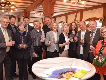 Gruppenbild beim 1. Kissinger Weinfrühling. Foto: Peter Rauch
