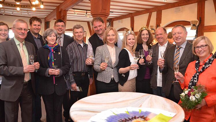 Gruppenbild beim 1. Kissinger Weinfrühling. Foto: Peter Rauch