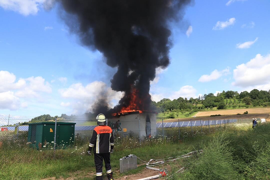 Kreis Bamberg: Brand in Solarpark Unterhaid
