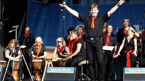 Im vergangenen Jahr standen die Baiersdorfer "Gospel Voices" beim New-Orleans- Festival in Fürth auf der Bühne.
