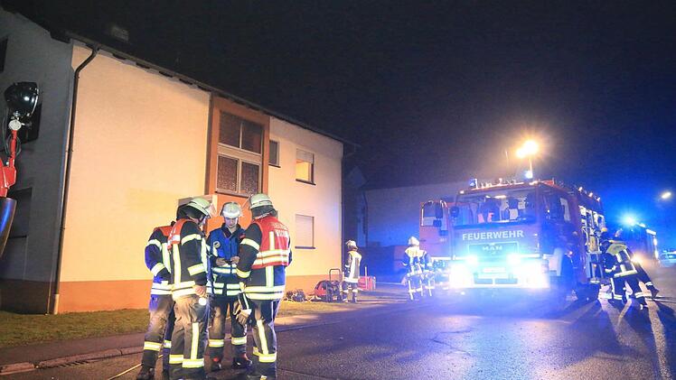 Brand in der Silvesternacht in Strullendorf Foto: Ferdinand Merzbach