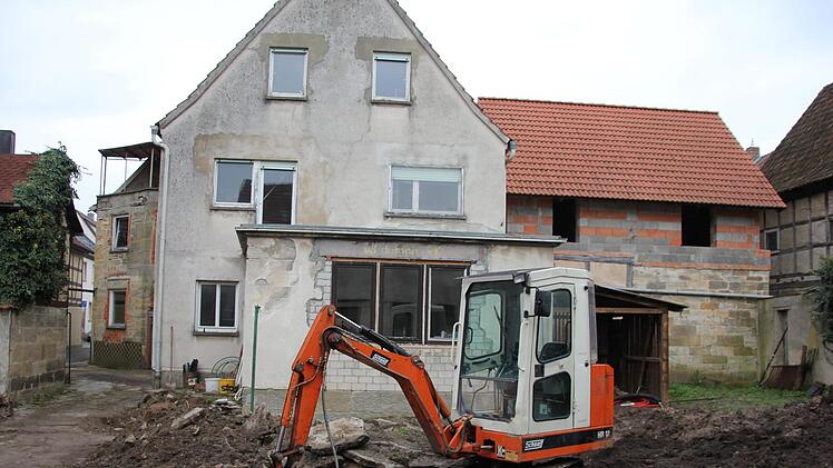 Das Mangold-Haus vom Hof  aus (von Westen her).Foto: Ralf Kestel