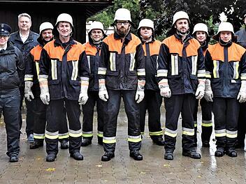Die Feuerwehrler aus der Alarmierungsgemeinschaft Str&ouml;ssendorf, Weidnitz und Zeublitz, die in zwei Gruppen das Feuerwehrleistungsabzeichen erfolgreich ablegen konnten.