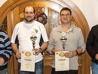 Die Clubmeister des Jahres 2018 im Field Target Shooting Club Ebern, von links: Radu Werb, Thomas Kiesswetter, Gerold Hennig und Karsten Prediger. Es fehlten Konstantin Maximow und Friedrich Reber.  Fotos: di