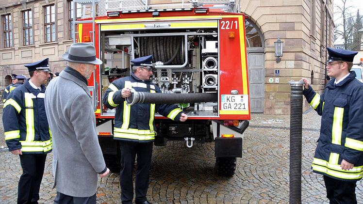 Das neue Fahrzeug der Garitzer Feuerwehr Fotos: Peter Rauch