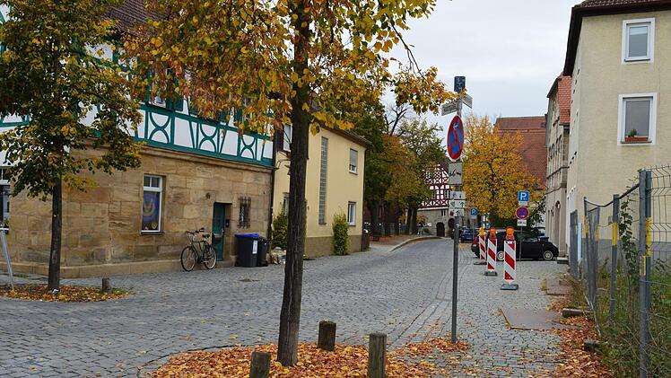 Der nordwestliche Teil der Wiesentstraße in Forchheim bis zur Bamberger Straße wird komplett gesperrt. Foto: Ronald Heck