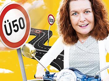 Annette von Bamberg präsentiert ihr neues Kabarettprogramm "Es gibt ein Leben über 50 - jedenfalls für Frauen" am Freitag, 13. August, im Garten der Kultur.werk.stadt in Neustadt.