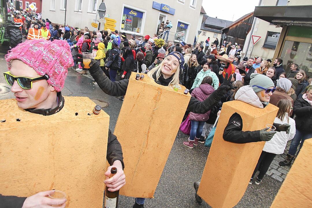 Großer Faschingsumzug  zum Stadtsteinacher Marktplatz