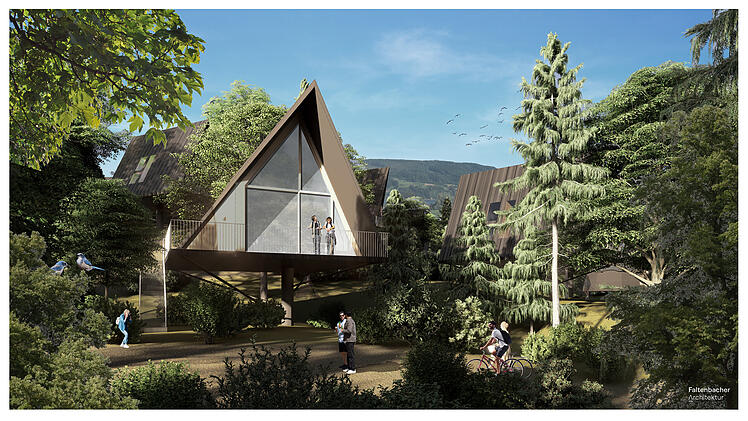 Visualisierung des Baumhaushotels