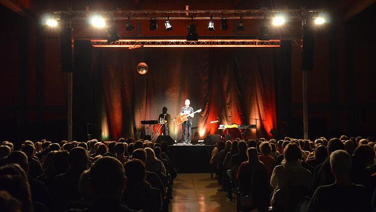 Willy Astor bei seinem Auftritt in Höchstadt. Foto: Larissa Händel