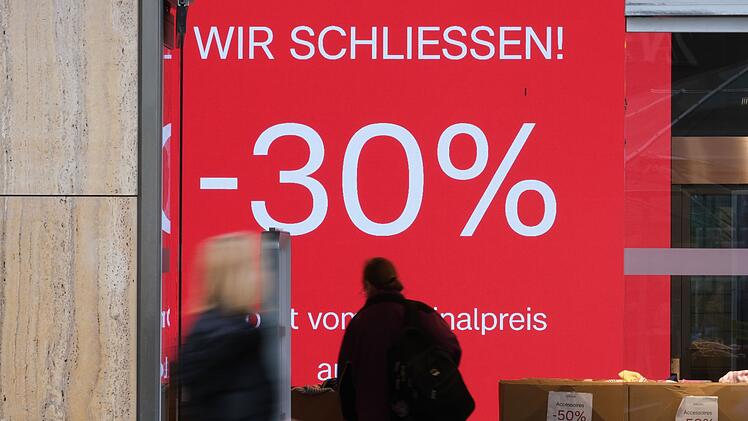 Gesch&auml;ftsschlie&szlig;ung im Einzelhandel