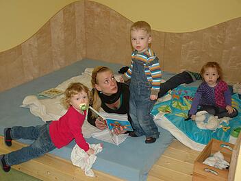Die neueste Errungenschaft im Lendershausener Kindergarten: 2011 wurde eine Kinderkrippe angebaut, in der die Kinder bis drei Jahren betreut werden.  Foto:  gsch