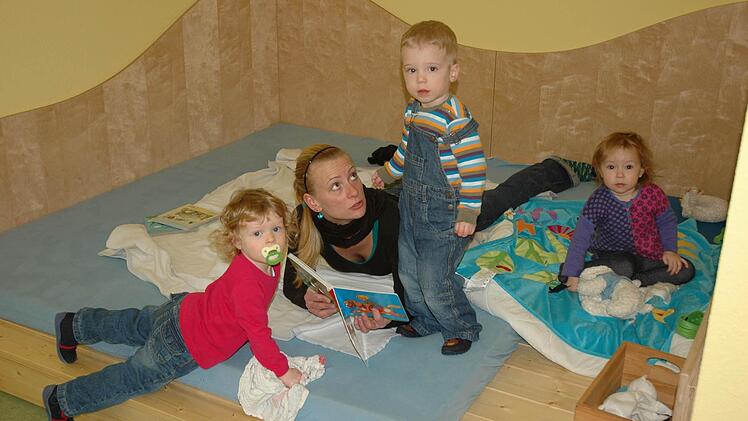Die neueste Errungenschaft im Lendershausener Kindergarten: 2011 wurde eine Kinderkrippe angebaut, in der die Kinder bis drei Jahren betreut werden.  Foto:  gsch