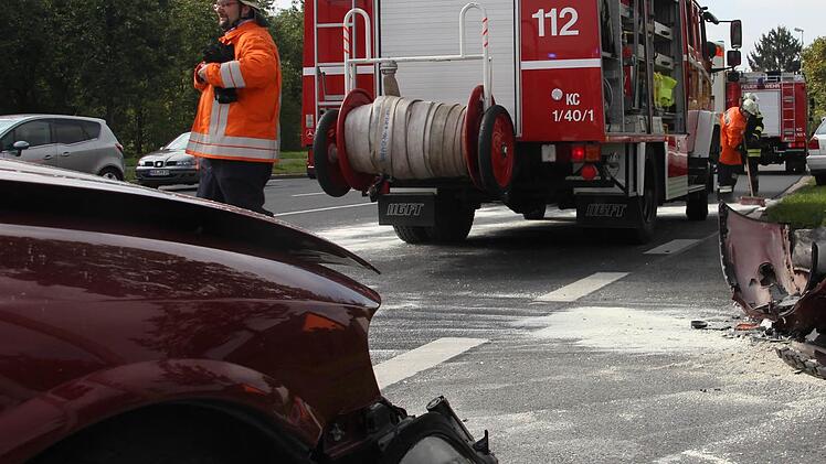 Unfall in Kronach. Foto: Marco Meißner