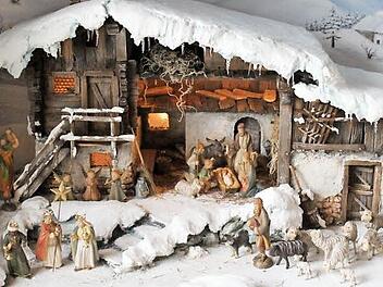 Diese Krippe zeigt auf eindrucksvolle Art und Weise eine Winterlandschaft.  Fotos: fra-press