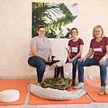 Franziska Kraus, Maren Wolfrum und Simone Langenhorst (von links) sind die Gründerinnen der Hebammenpraxis "Storchennest".Foto: Katrin Geyer